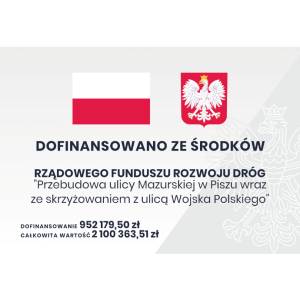 Przebudowa ulicy Mazurskiej w Piszu wraz ze skrzyżowaniem z ulicą Wojska Polskiego - aneks do umowy 