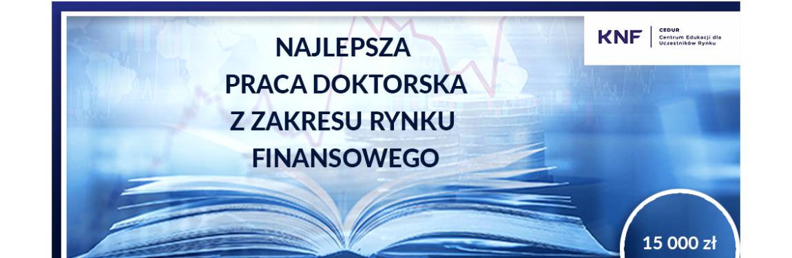 Konkurs o nagrodę Przewodniczącego Komisji Nadzoru Finansowego 