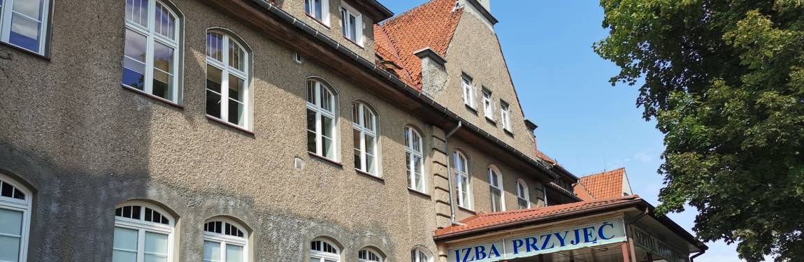 Szpital, budynek, front