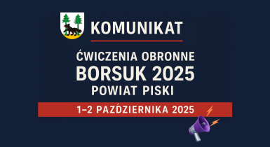 KOMUNIKAT BORSUK 2025 ĆWICZENIA 