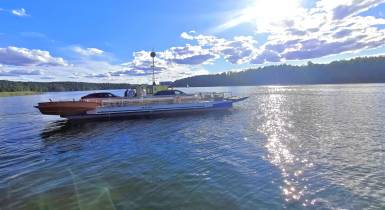 Prom, jezioro, Mazury